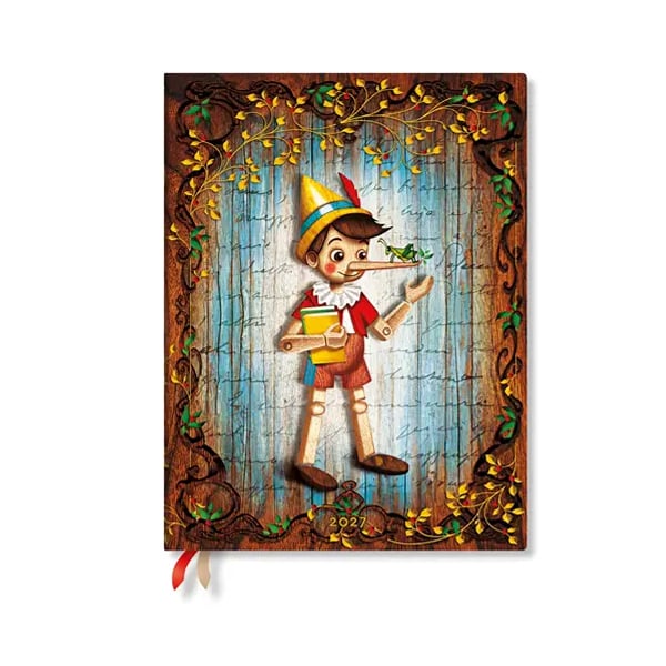 Paperblanks Planner Pinocchio, Ultra, 1 day per page, softcover, 216 pages, for 2027
