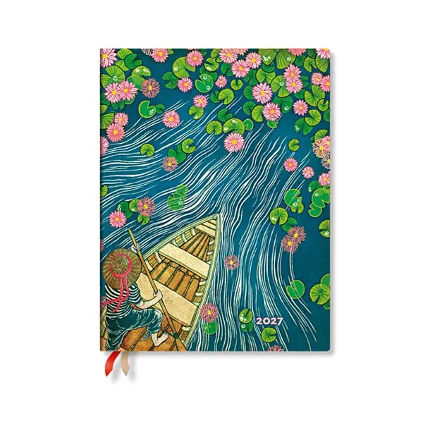 Paperblanks Planner Lotus River, Ultra, vertical, softcover, 88 pages, for 2027