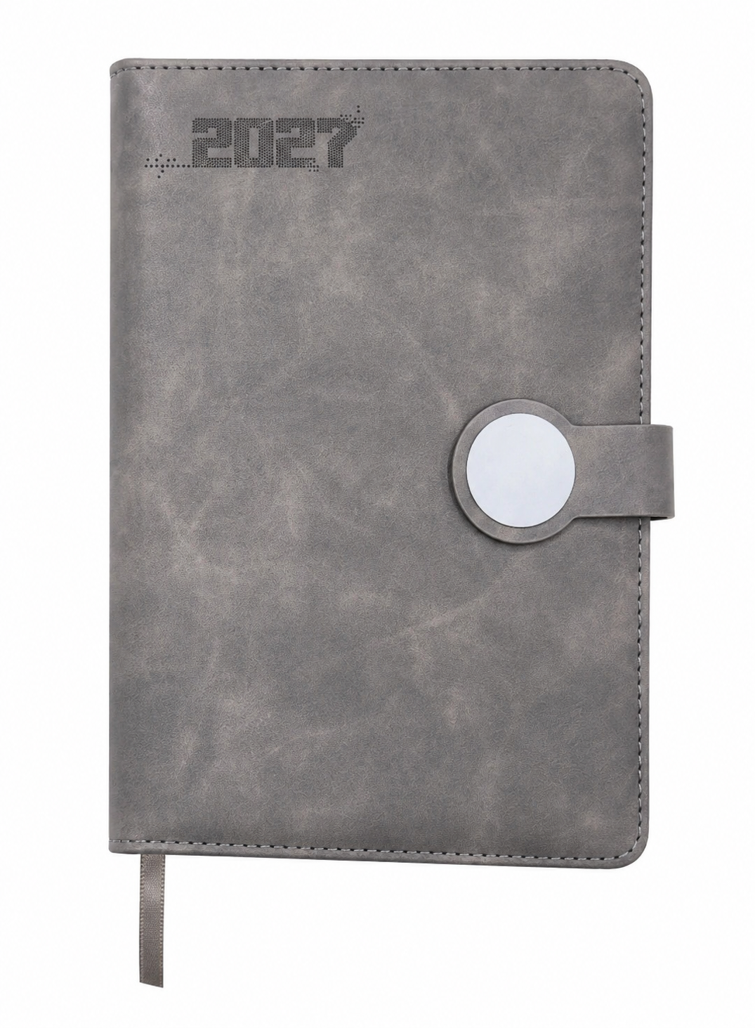 Office 1 Simple Life Planner, A5, Dated, with Magnetic Closure, Grey, for 2027