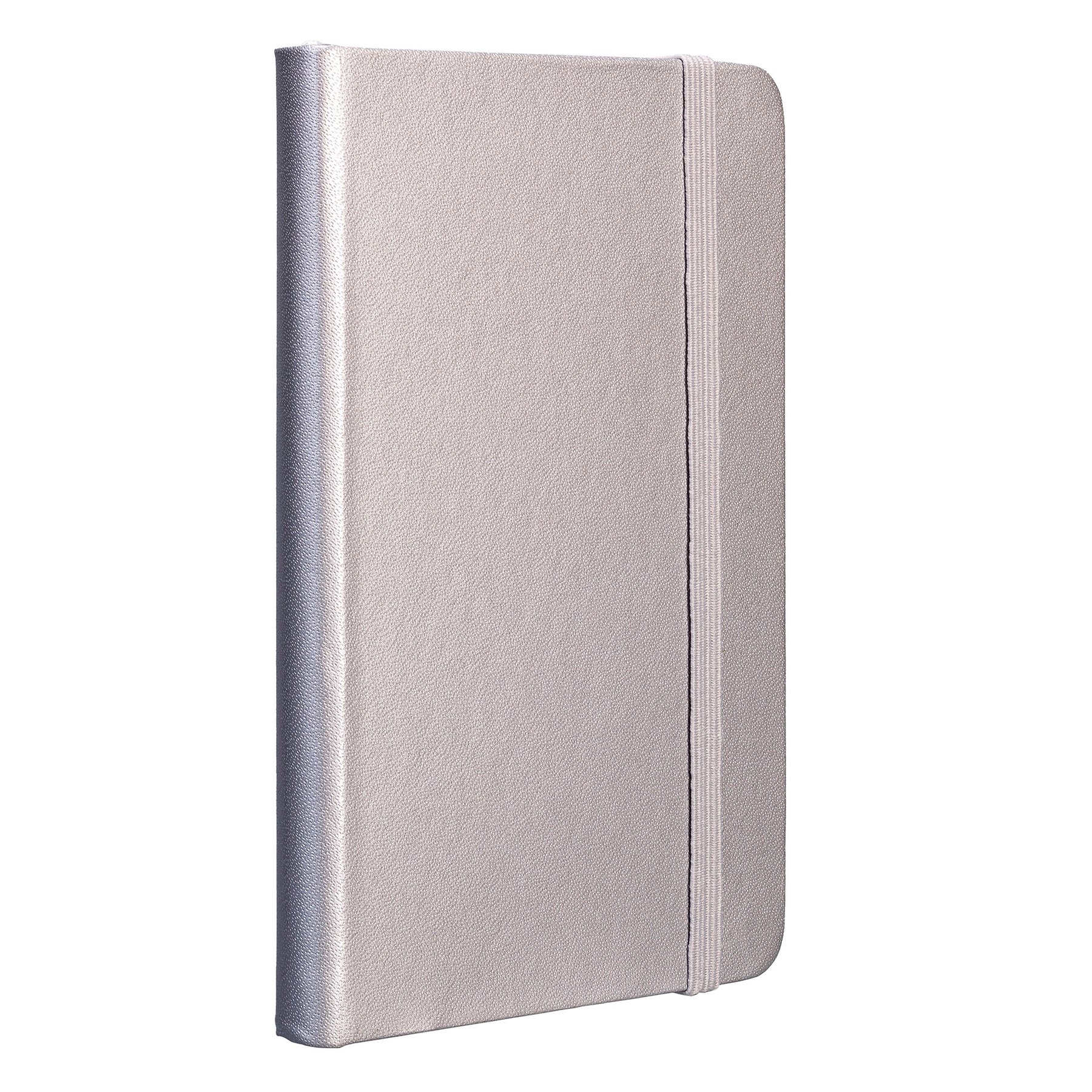 TOPS Notebook Attendant, A6, with elastic, offset paper, 80 sheets, silver