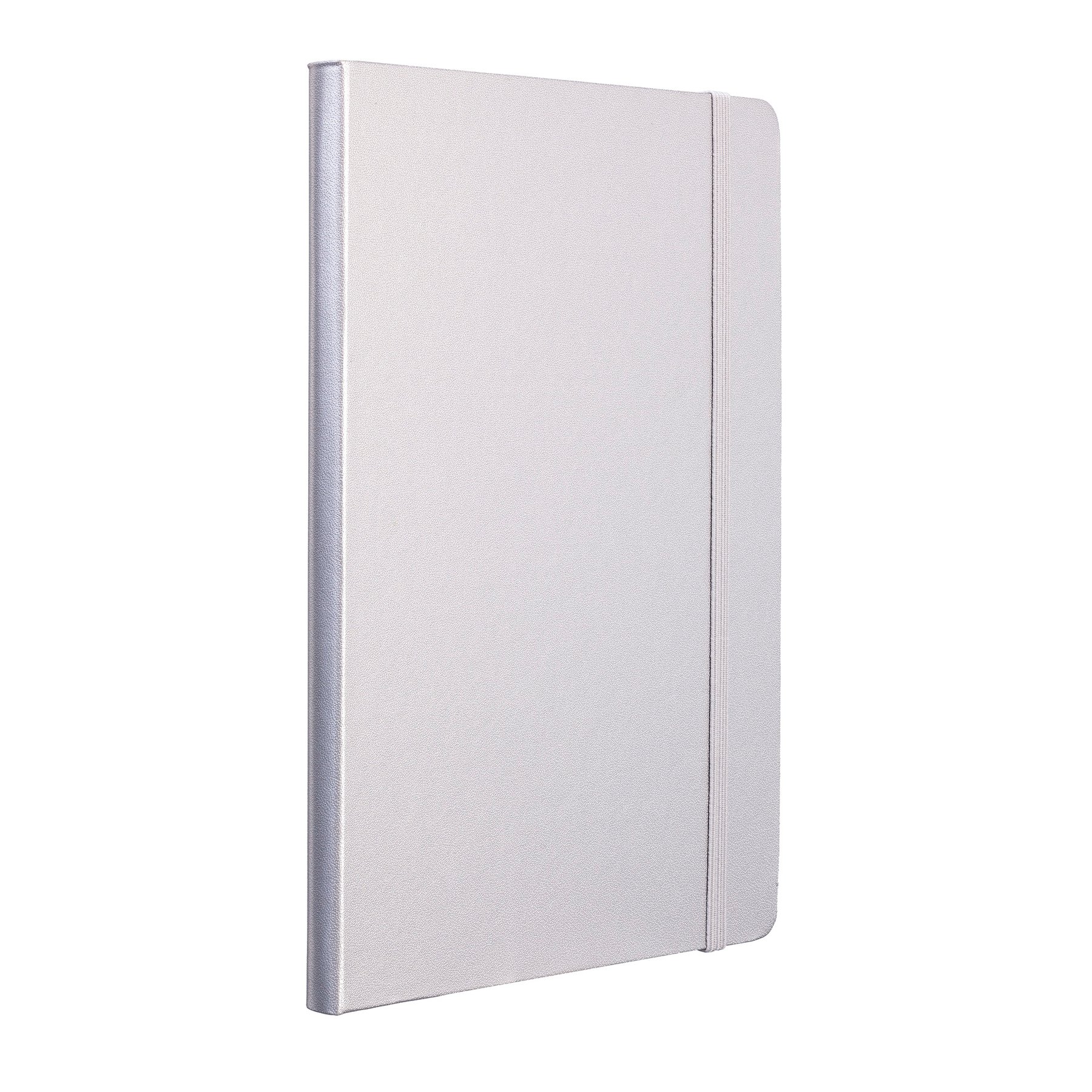 TOPS Notebook Attendant, A5, with elastic, offset paper, 80 sheets, silver color