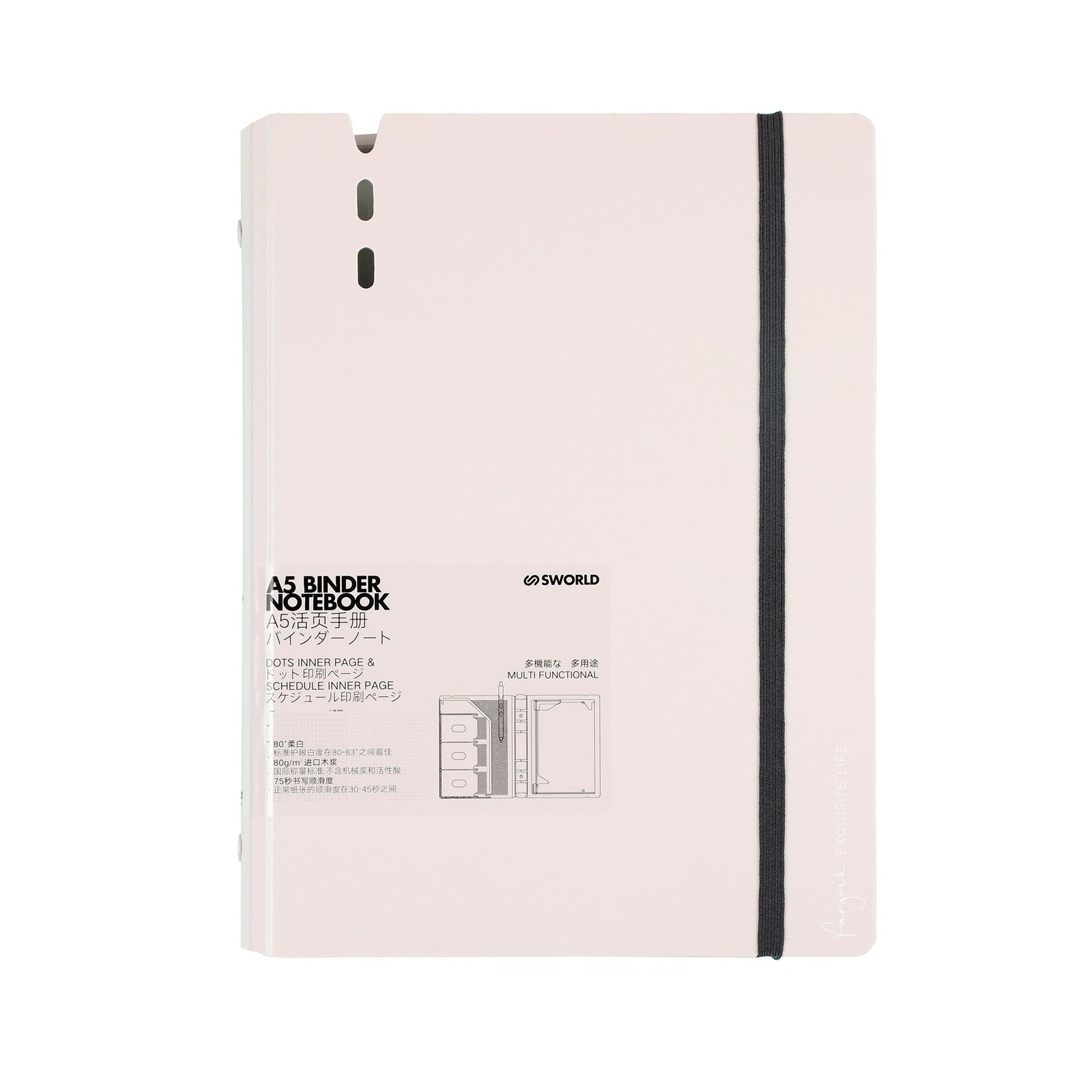 Sworld Organizer Fargrik, A5, pink