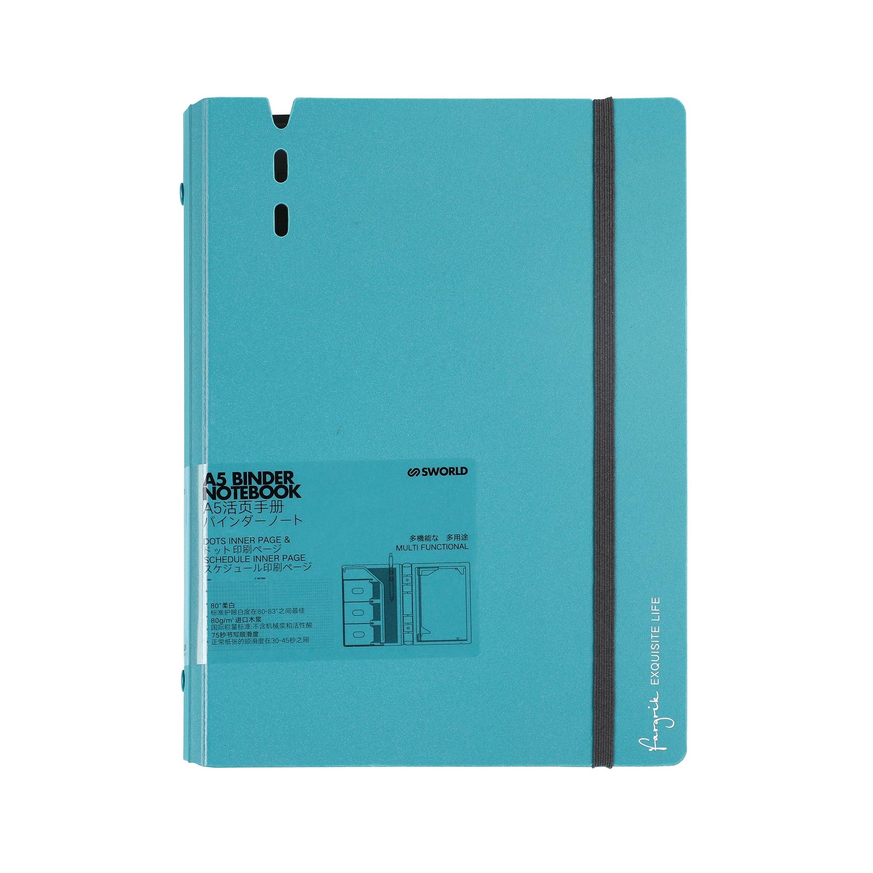 Sworld Organizer Fargrik, A5, light green