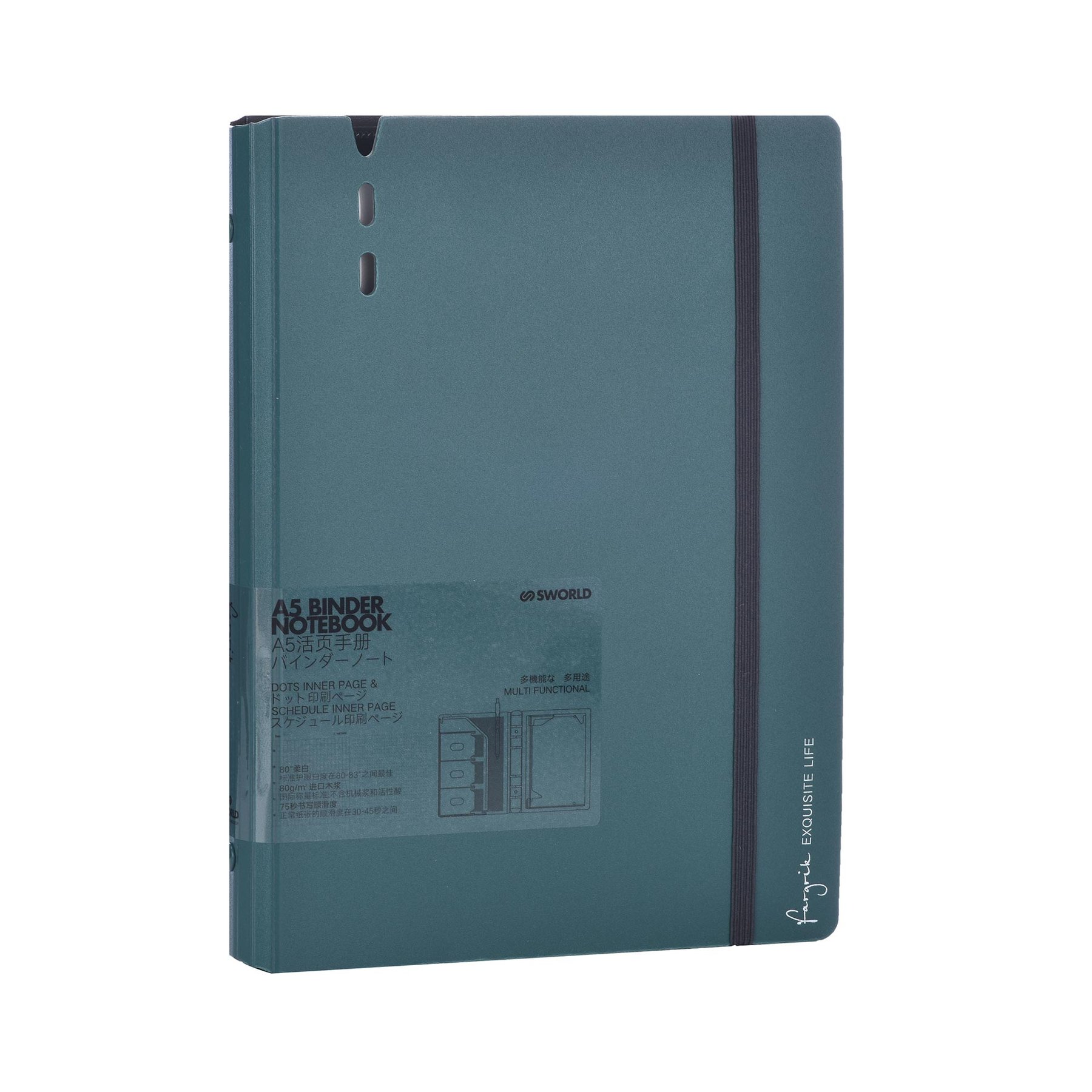 Sworld Organizer Fargrik, A5, dark green