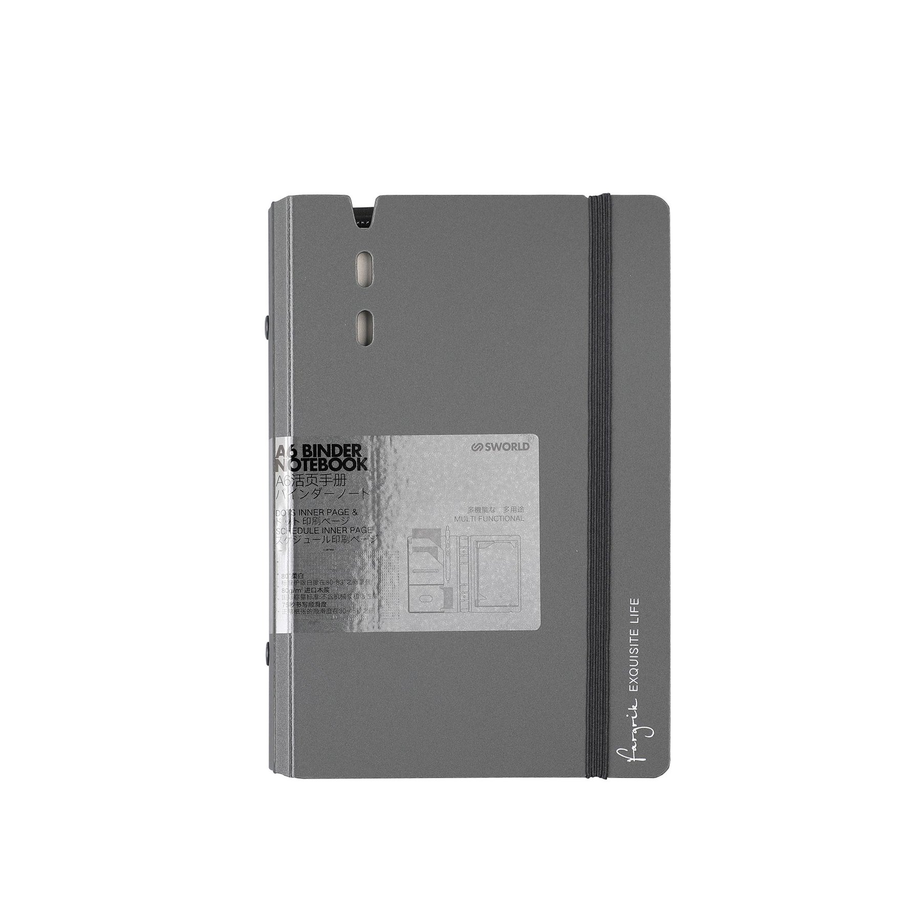 Sworld Organizer Fargrik, A6, grey