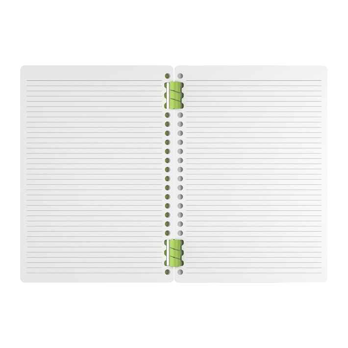 Art Pioneer Органайзер Soft Spiral, A5, със спирала, 50 листа, зелен