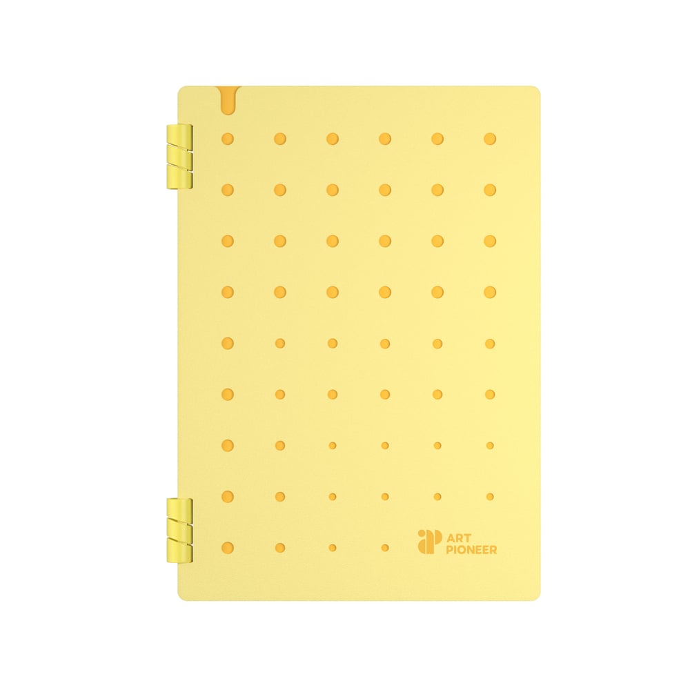 Art Pioneer Органайзер Soft Spiral, A5, със спирала, 50 листа, жълт