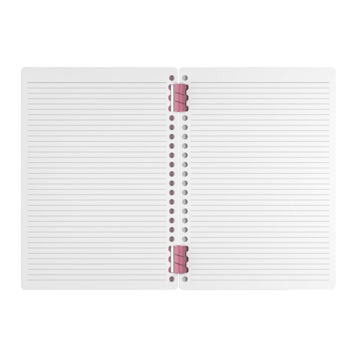 Art Pioneer Органайзер Soft Spiral, A5, със спирала, 50 листа, розов