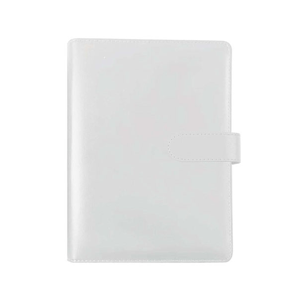 Office 1 Organizer, A5, Ring Binder, Leather, in Box, White