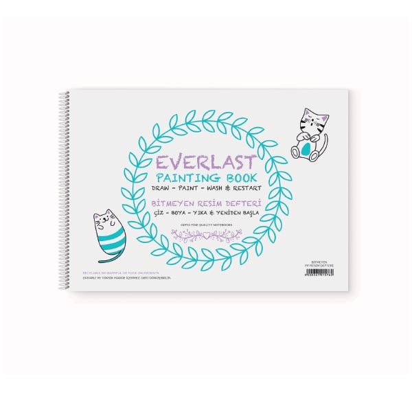 Gipta Sketchbook Everlast, 25 x 35 cm, white paper, spiral bound, 4 sheets