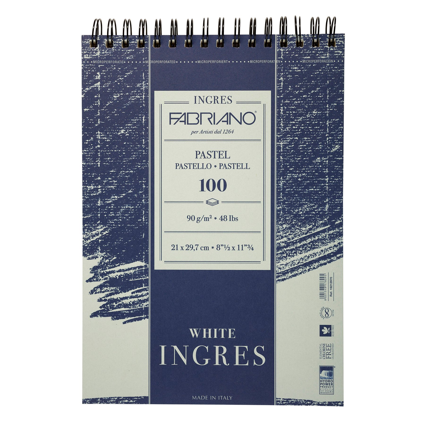 Fabriano Drawing Pad, pastel, A4, 90 g/m?, spiral, 100 sheets