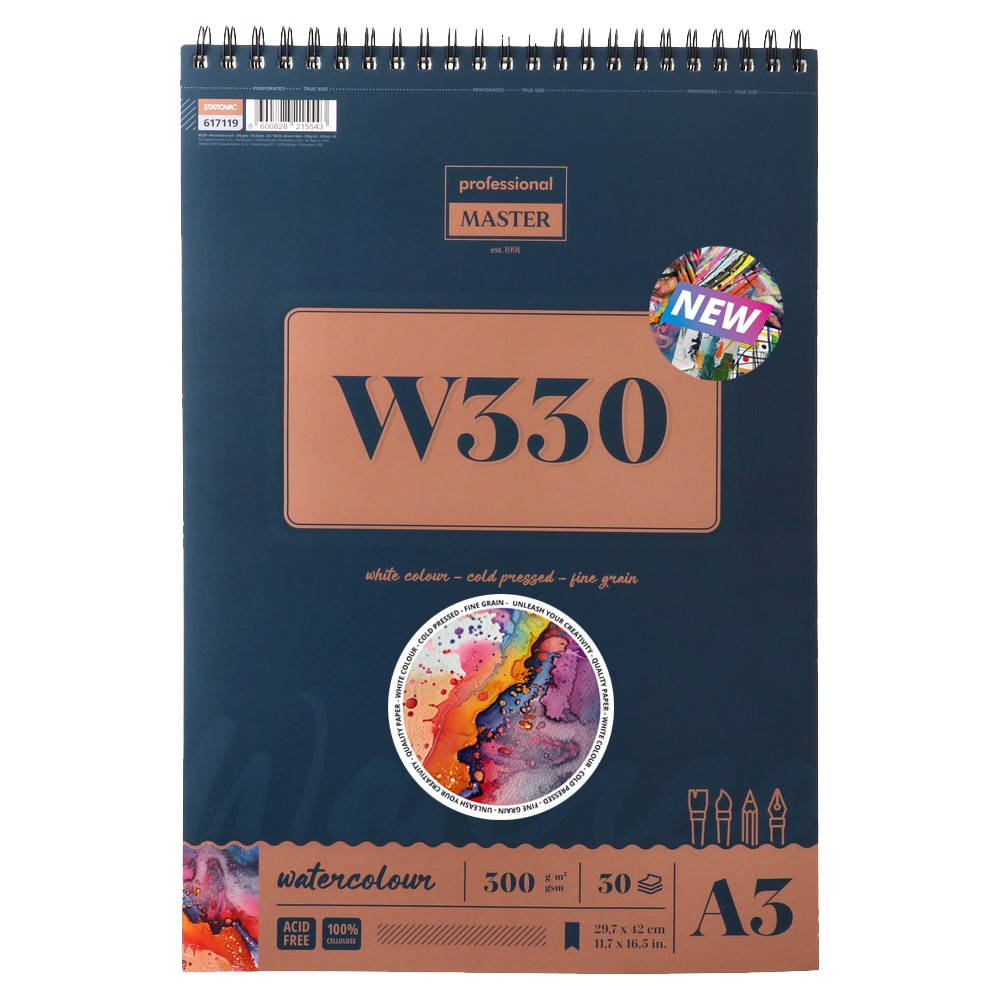 Standart W330 Drawing Pad, spiral-bound, A3, 300 g/m?, 30 sheets