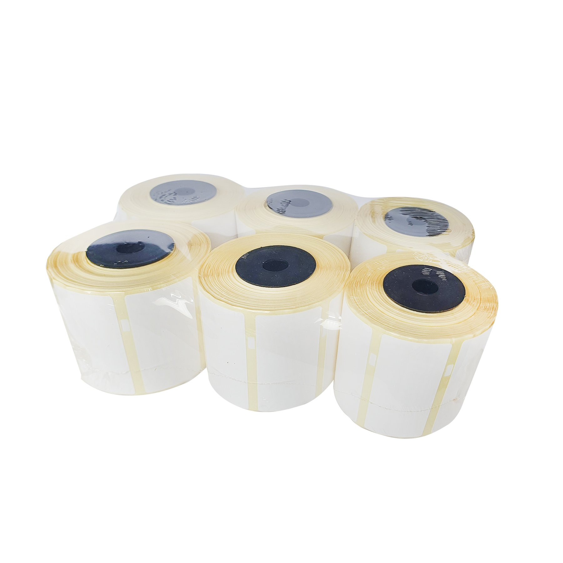 Thermal labels, on roll, 56 x 25 mm, micro perforated, 6 pieces