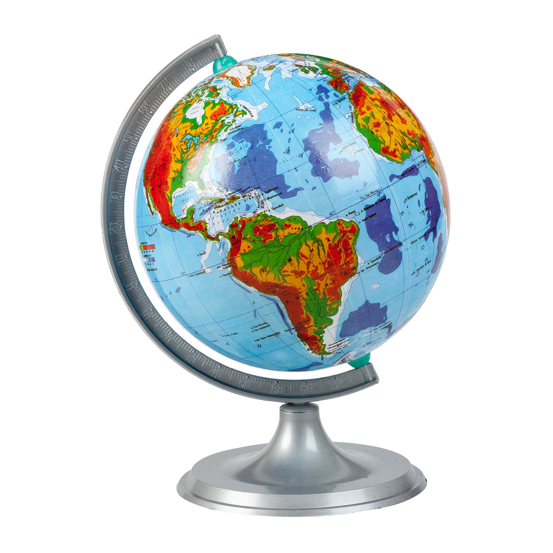 Globe, physical, 16 cm diameter