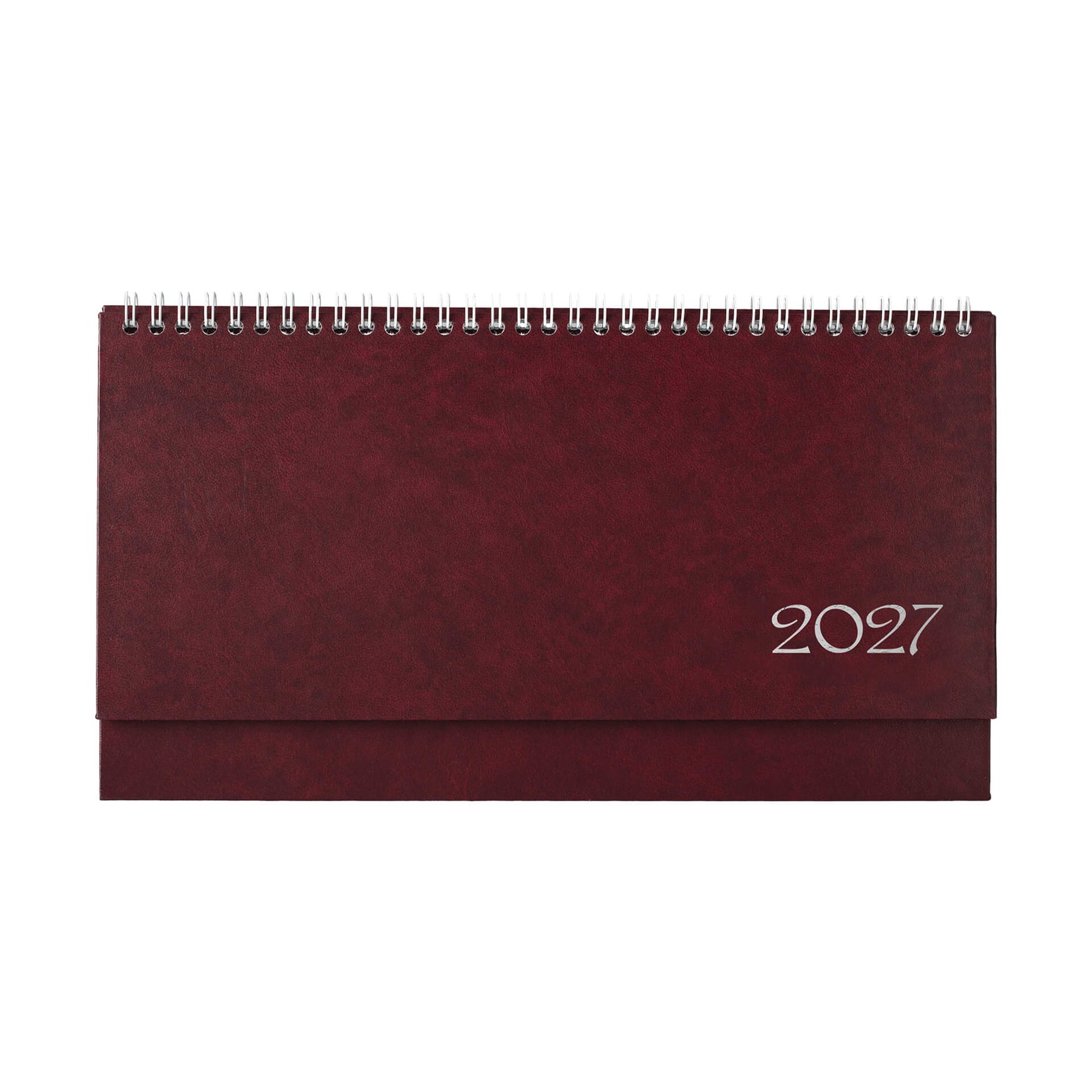 Desk calendar-notebook Olympus, 29 x 13 cm, burgundy