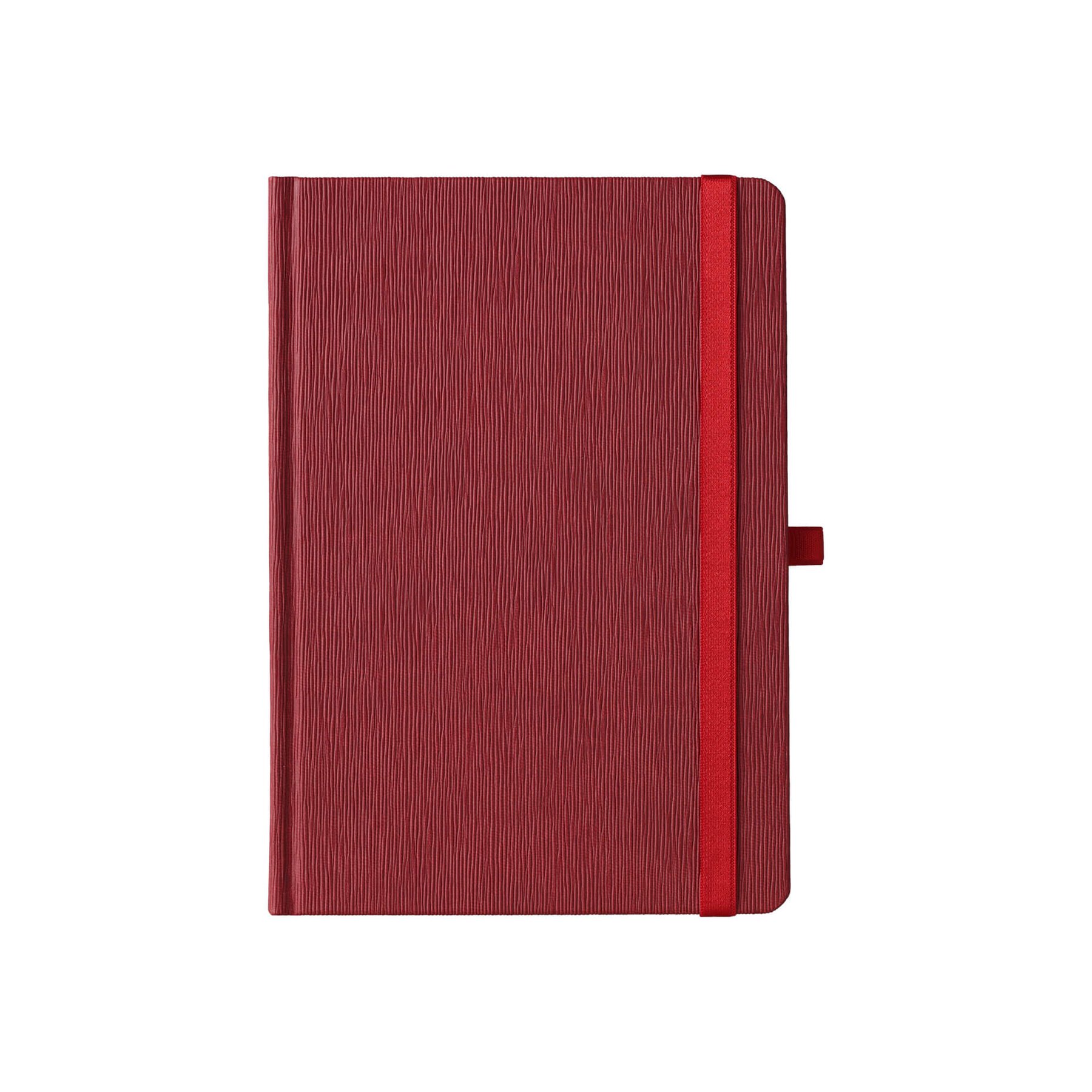 Weekly Planner Praktik, A5, with dates and elastic, 192 pages, burgundy