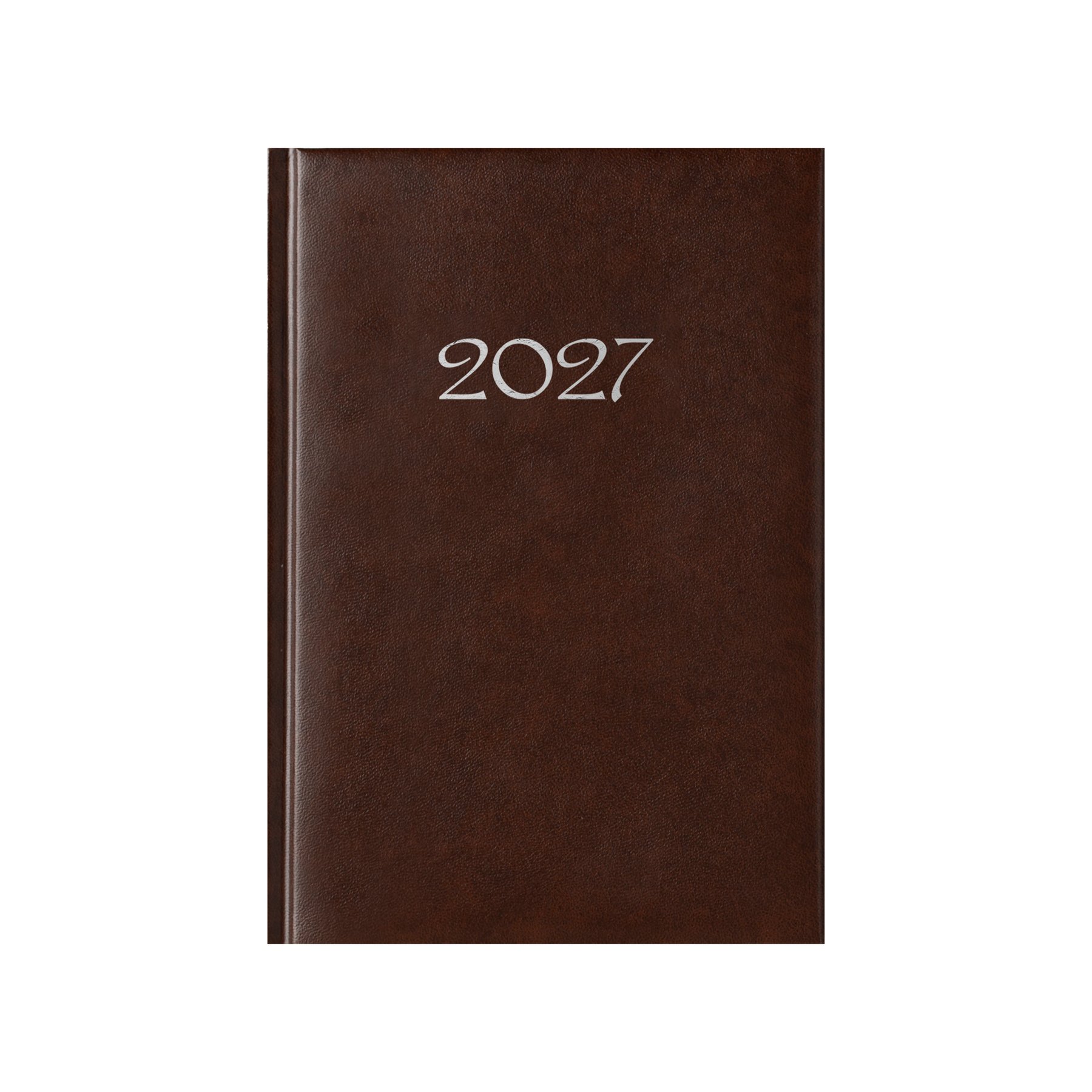 Victoria Planner, undated, A5, hard cover, brown