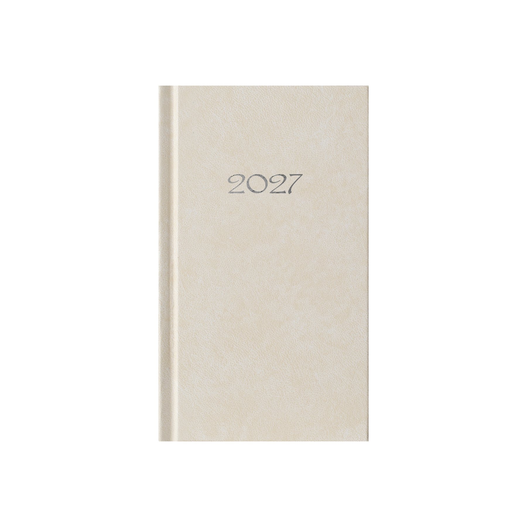 Diary-calendar Slim, weekly, 9 x 16 cm, ecru