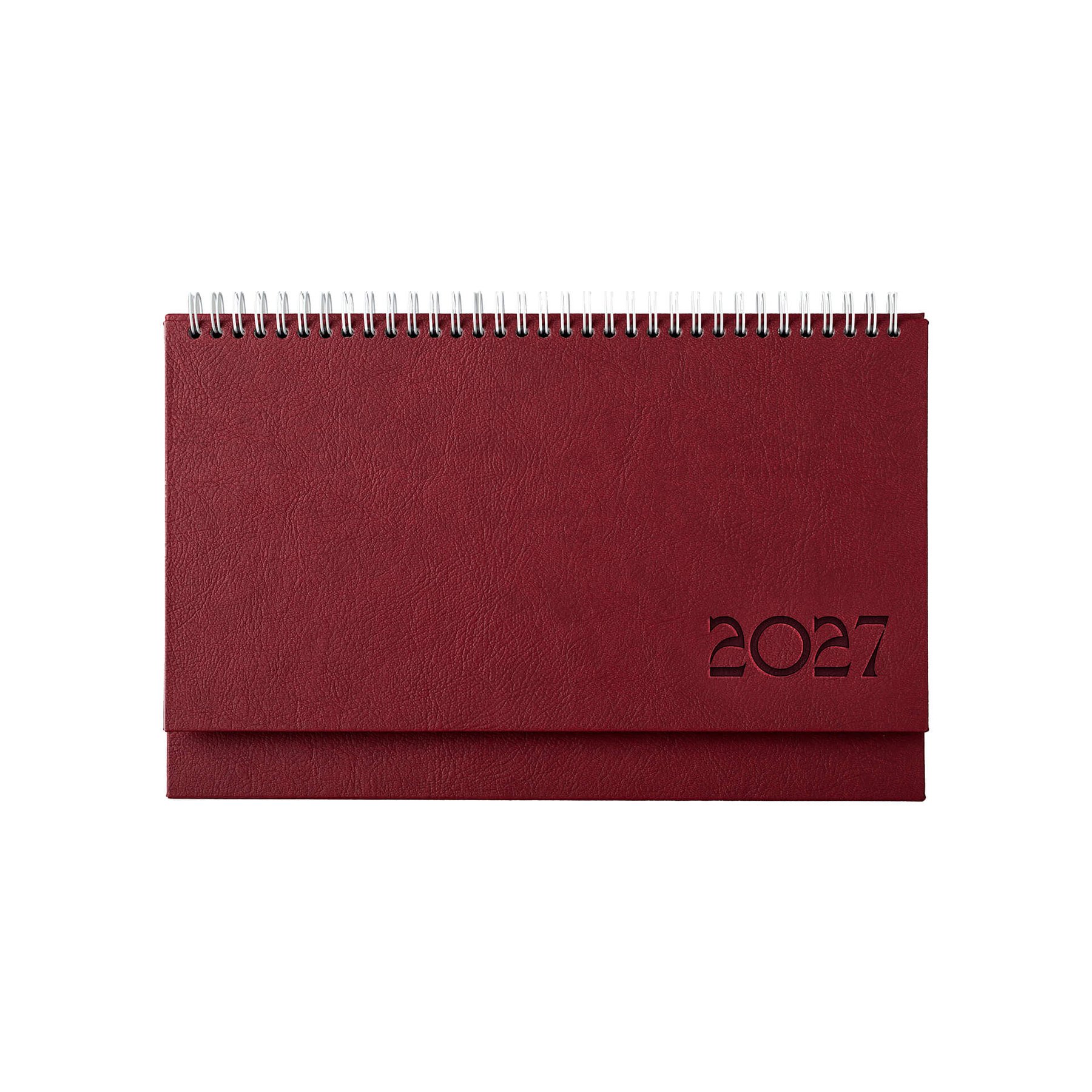Desk Calendar Kazbek, 30 x 15.5 cm, burgundy