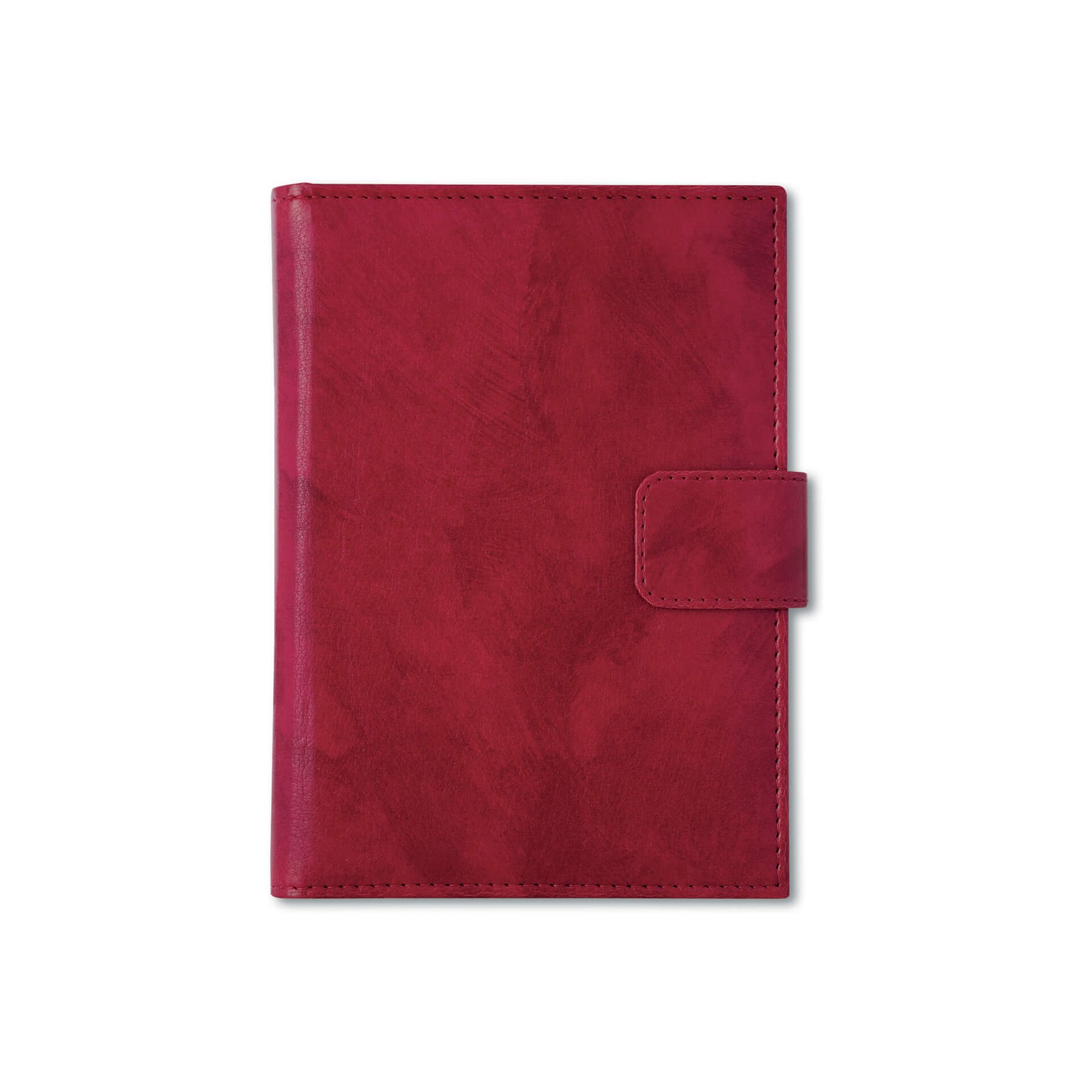 Calendar-notebook Niagara, dated, A5, leather cover, red