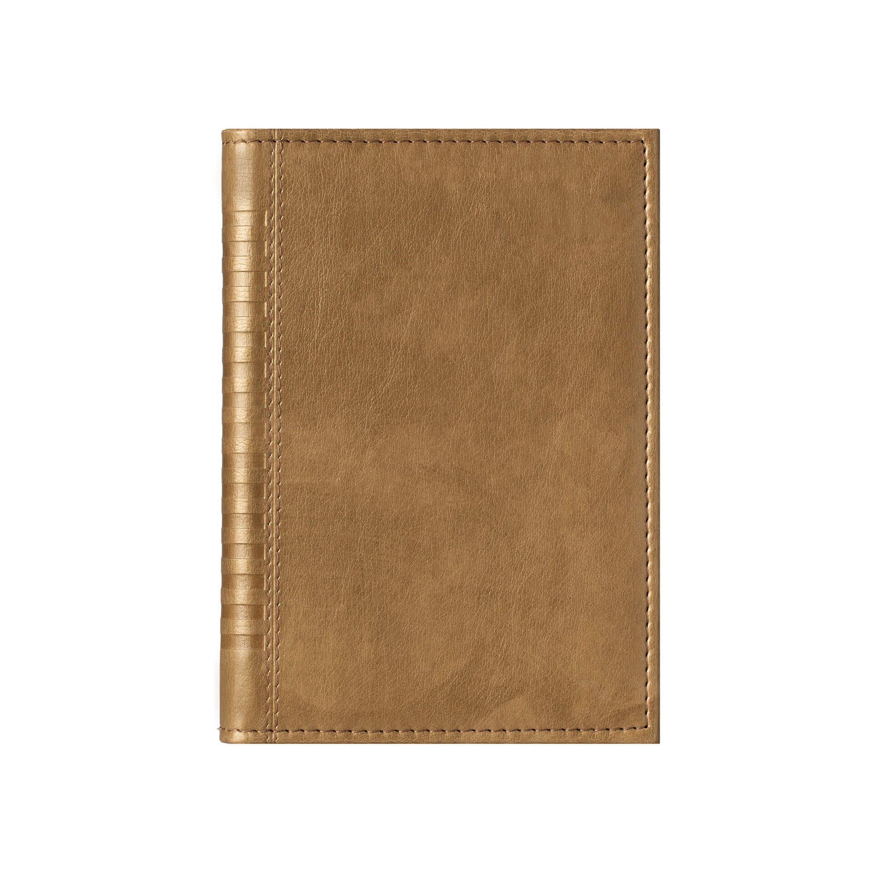 Planner Madera, dated, A5, leather cover, gold colour