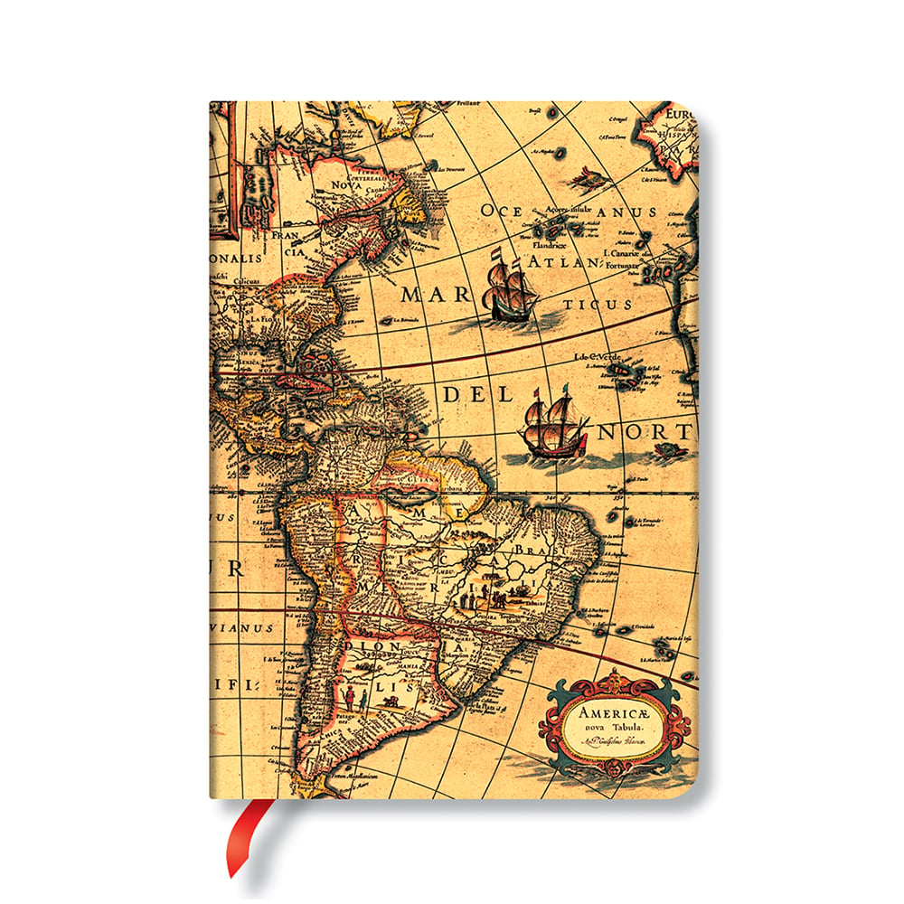 Paperblanks Notebook Western Hemisphere, Midi, 88 sheets