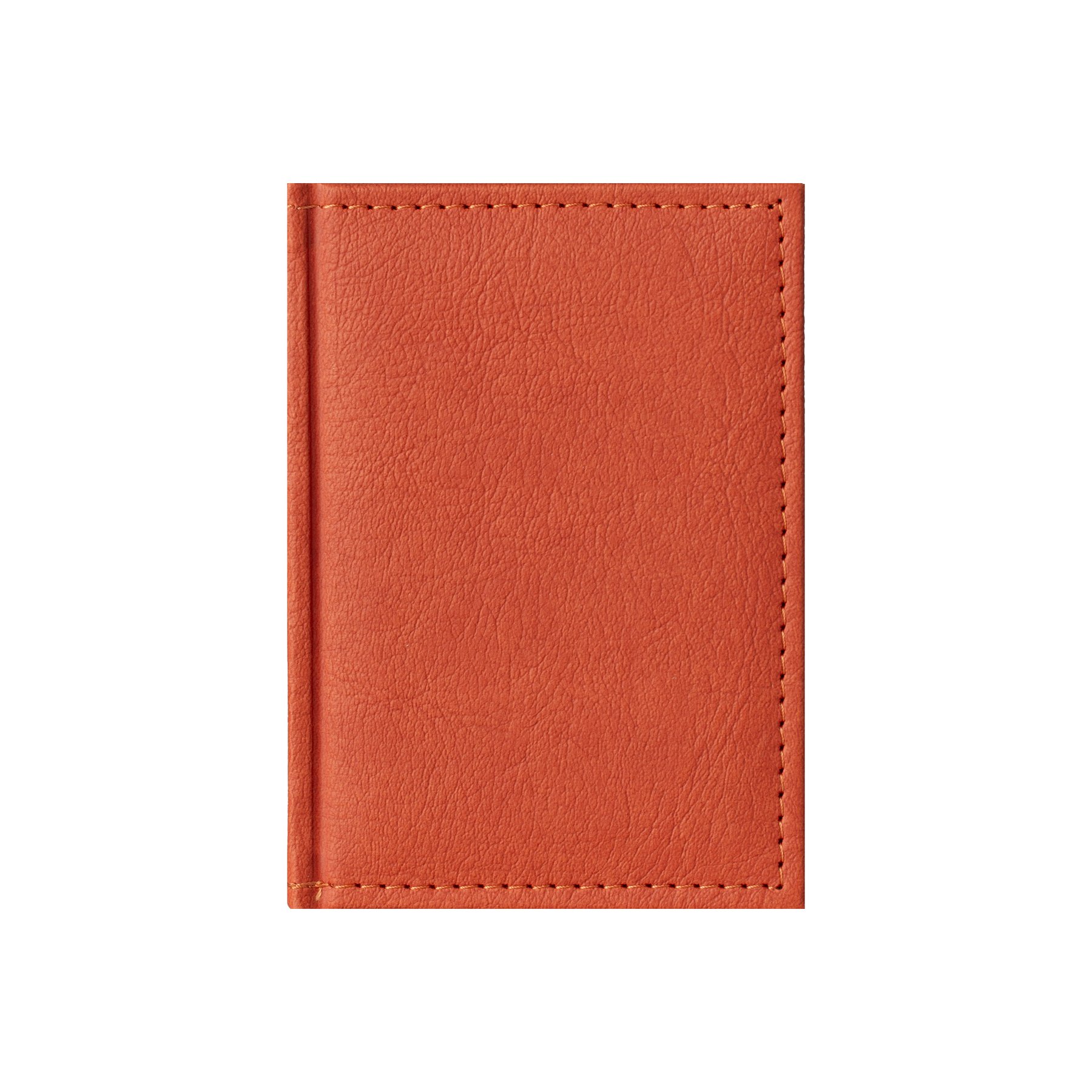 Planner Casanova, dated, 10 x 15 cm, leather cover, orange