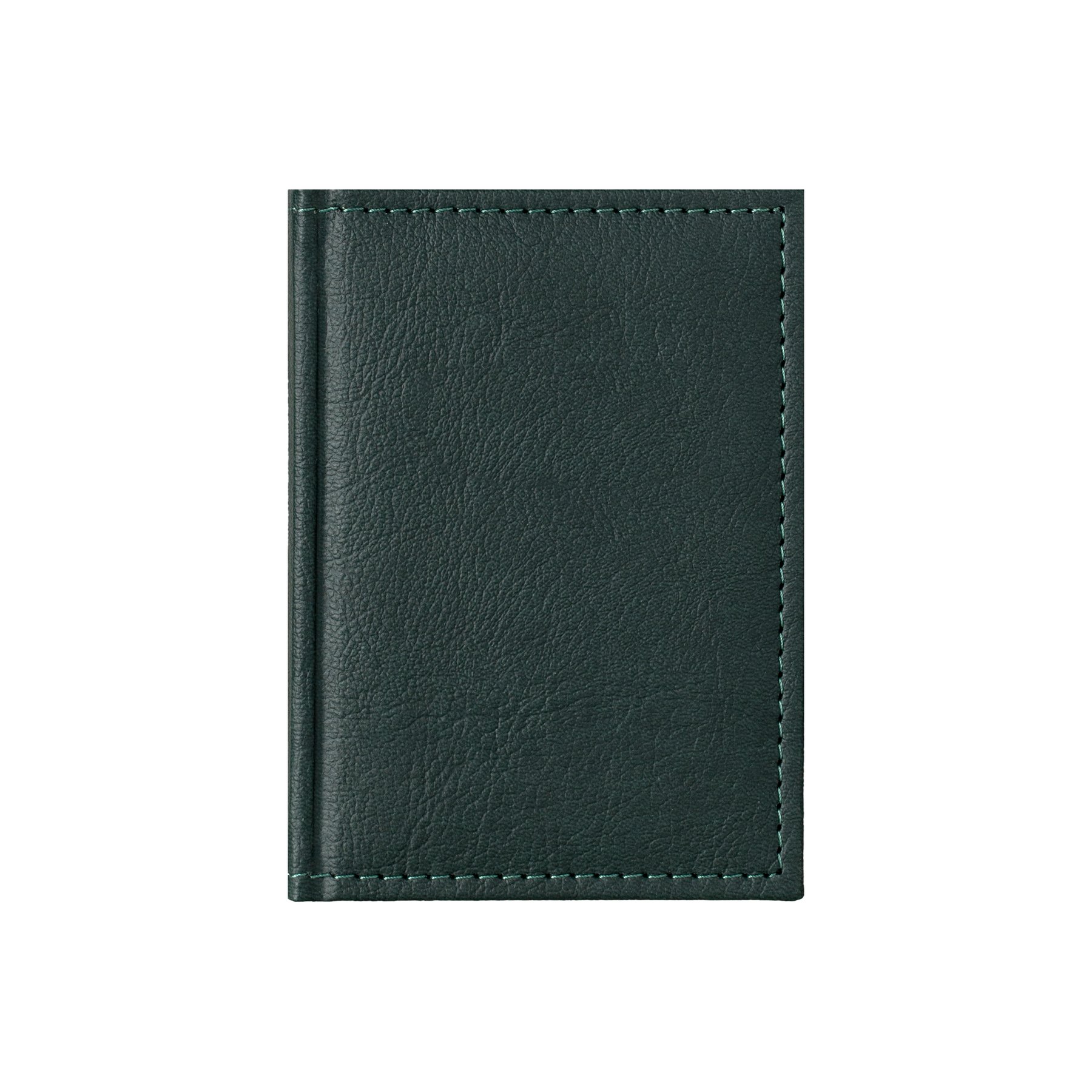 Planner Casanova, dated, 10 x 15 cm, leather cover, green