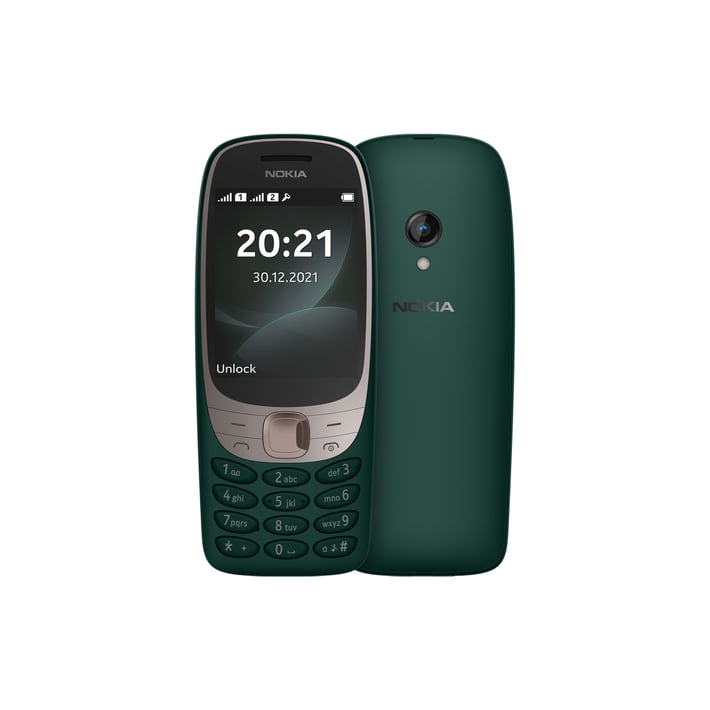 Мобилен телефон Nokia 6310, Dual SIM, 16 MB, 8 GB RAM, 2.8'', зелен, TFT