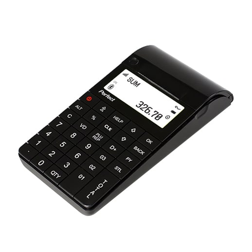 Cash register Daisy Perfect S 01, without battery, black, 30000 programmable items, 58 departments, for 20 operators