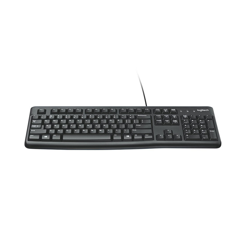 Keyboard Logitech K120, USB, with cable 1.5 m, black