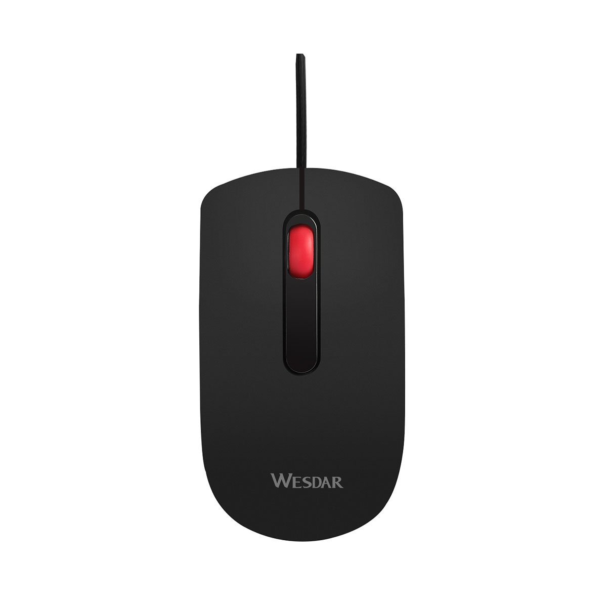 Mouse Wesdar X18, optical, with cable, 3 buttons, black