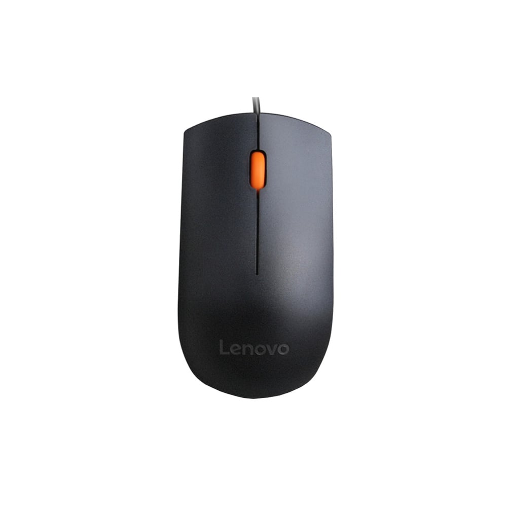 Mouse Lenovo 300, with cable, 1600 dpi, USB, black