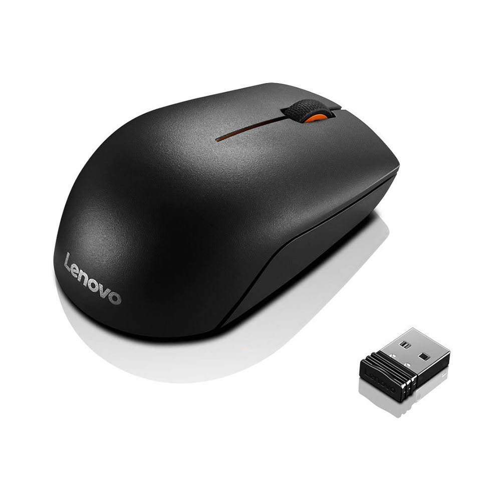 Mouse Lenovo 300, wireless, USB, AA, black