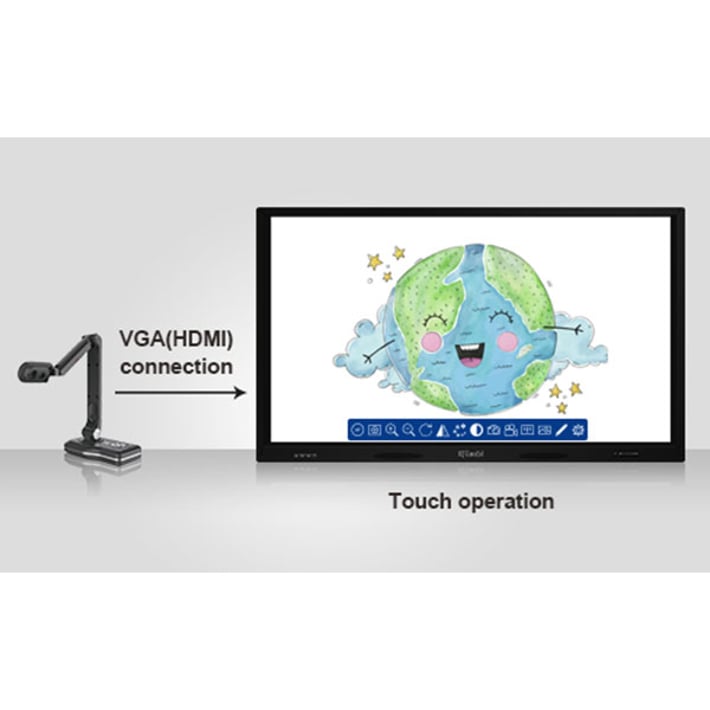 Document camera IQ View E3511, HDMI, SD card, VGA, USB, black