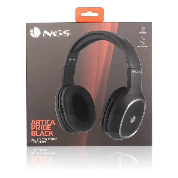 Слушалки NGS, Artica Pride, с Bluetooth, черни