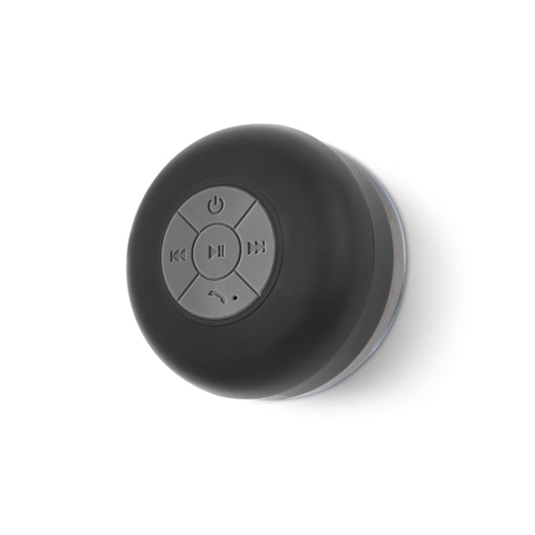 Hi!dea Speaker, wireless, portable, waterproof, 3 W, Bluetooth, black