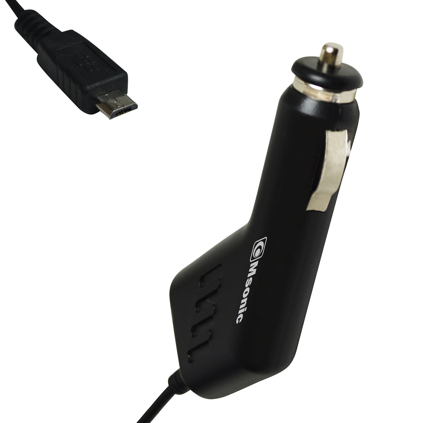 Charger device Msonic, for car cigarette lighter, with built-in micro-USB cable