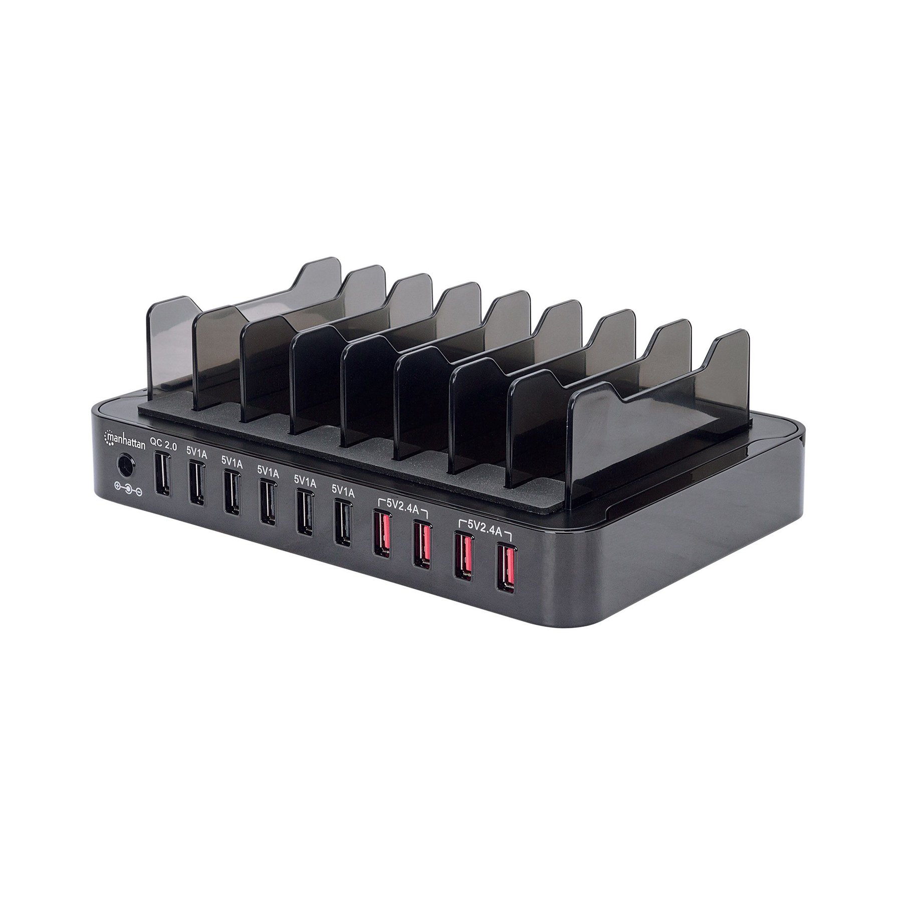 Manhattan 10-device charging station, USB