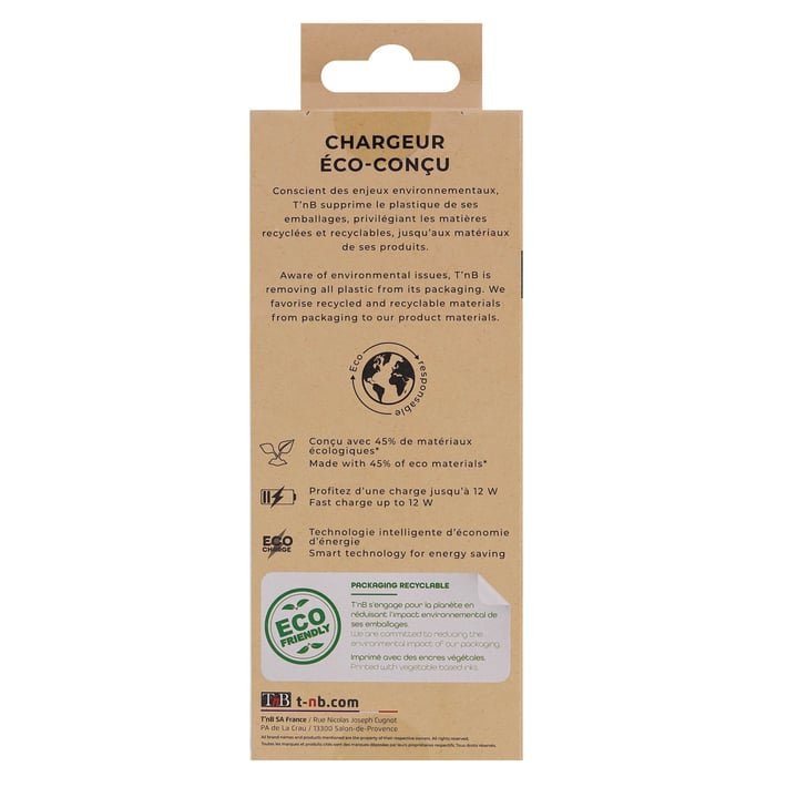 Charger device TNB Eco, 2.4 A, USB