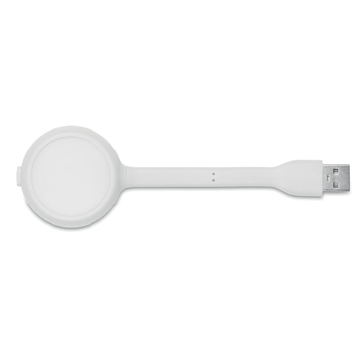 More Than Gifts USB lamp, 5 LED, with 4 ports 2.0, white