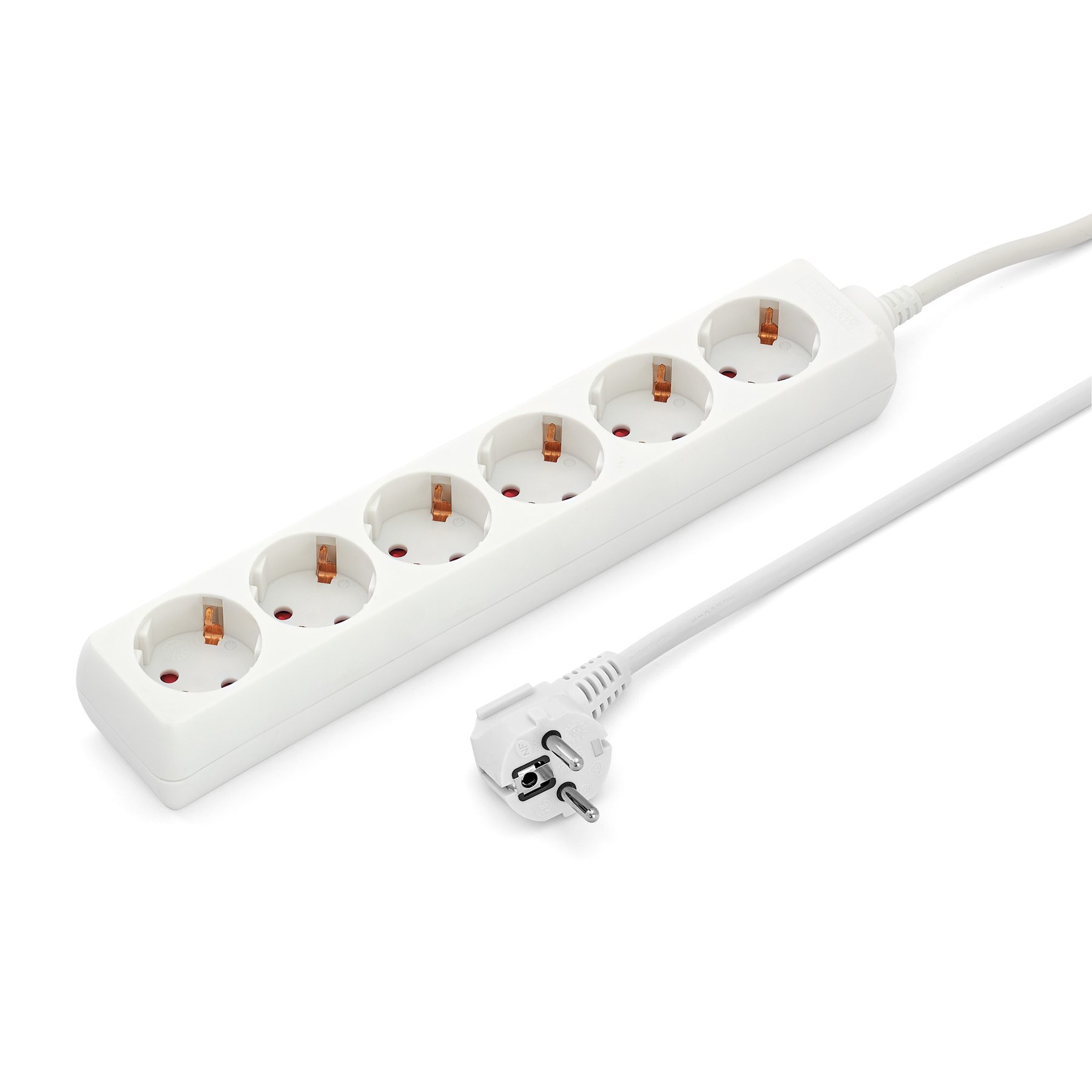Power strip, 6 sockets, 1.5 m cable