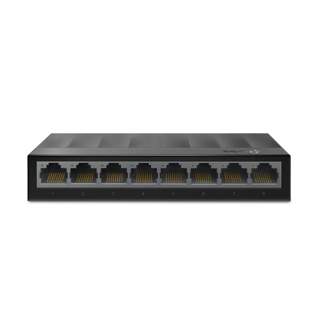 Switch TP-Link RJ-45, 8 port, 16 Gbps, 10/100/1000 Mbps, black