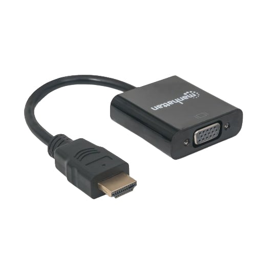 Adapter Manhattan, HDMI to VGA, 2 Ethernet port