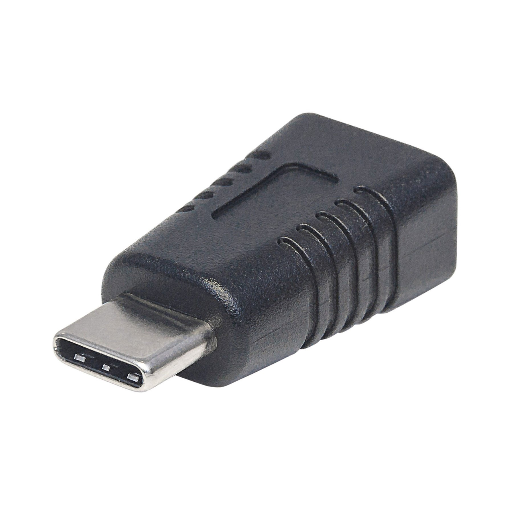 Adapter Manhattan, micro USB-B to USB-C, 2 Ethernet port