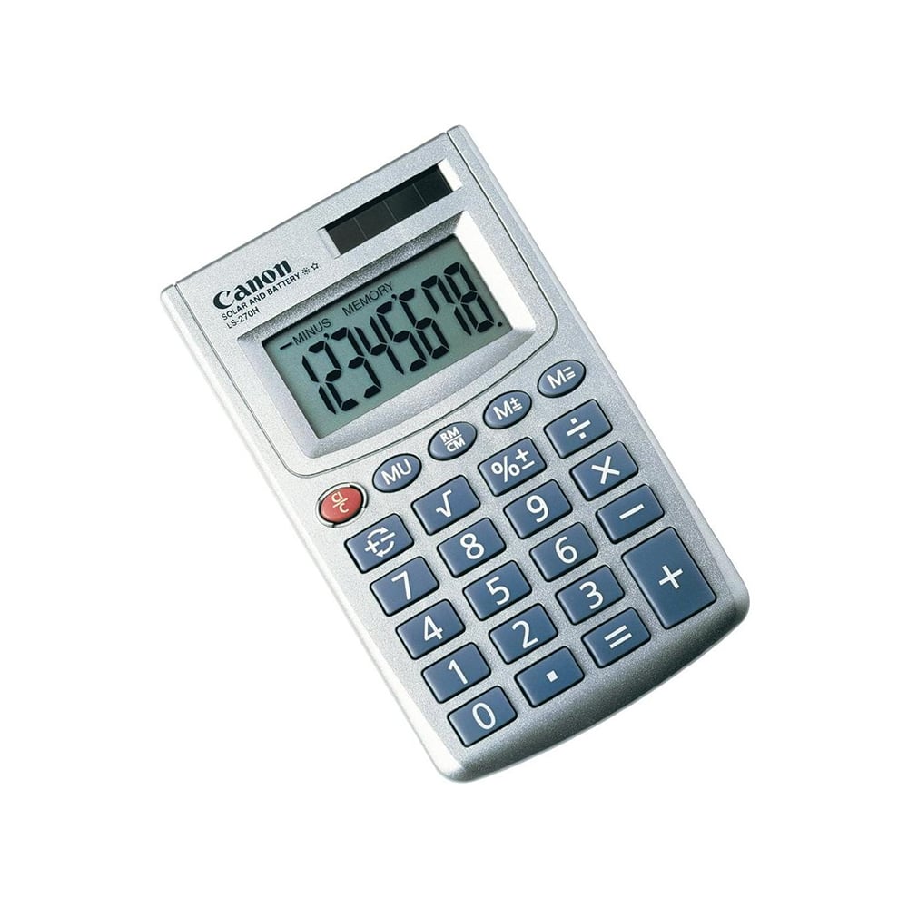 Calculator Canon LS-270H, portable, 8-digit, gray