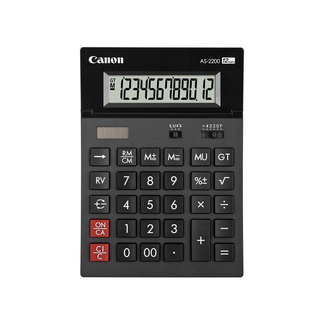 Desktop calculator Canon AS-2200, 12-digit, gray