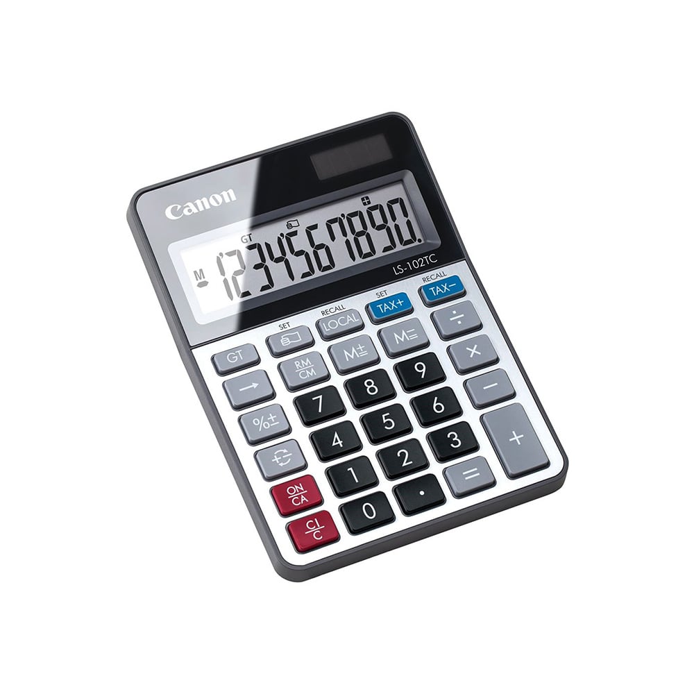 Desktop calculator Canon LS-102TC, 10-digit, gray