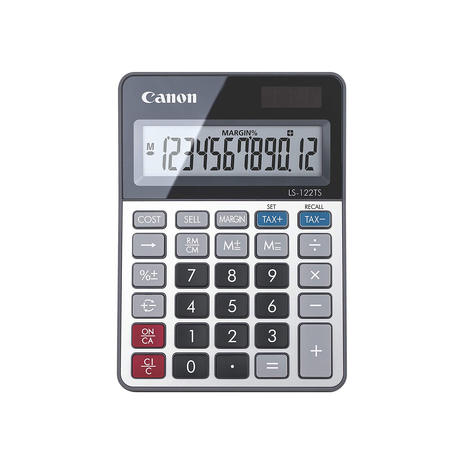 Desktop calculator Canon LS-122TSDBL, 12-digit, gray