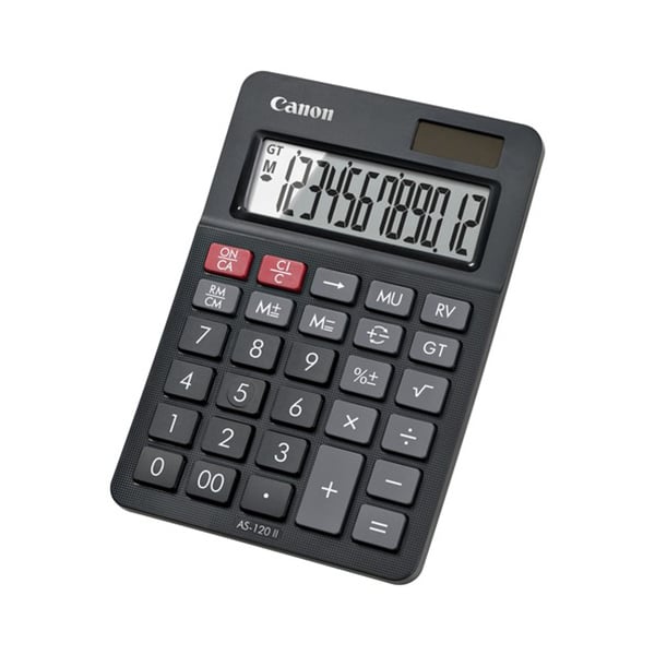 Desktop calculator Canon AS-120 II, 12-digit, black